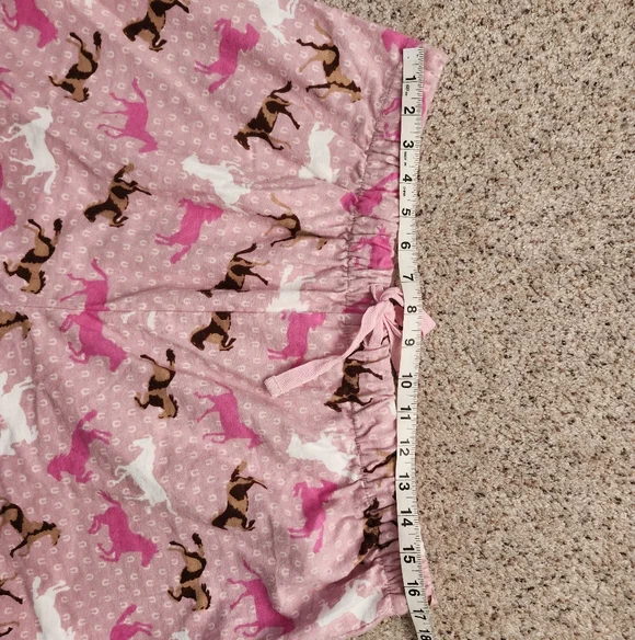Pink Horse Print Women's Pajama Pants - Picture 7 of 8